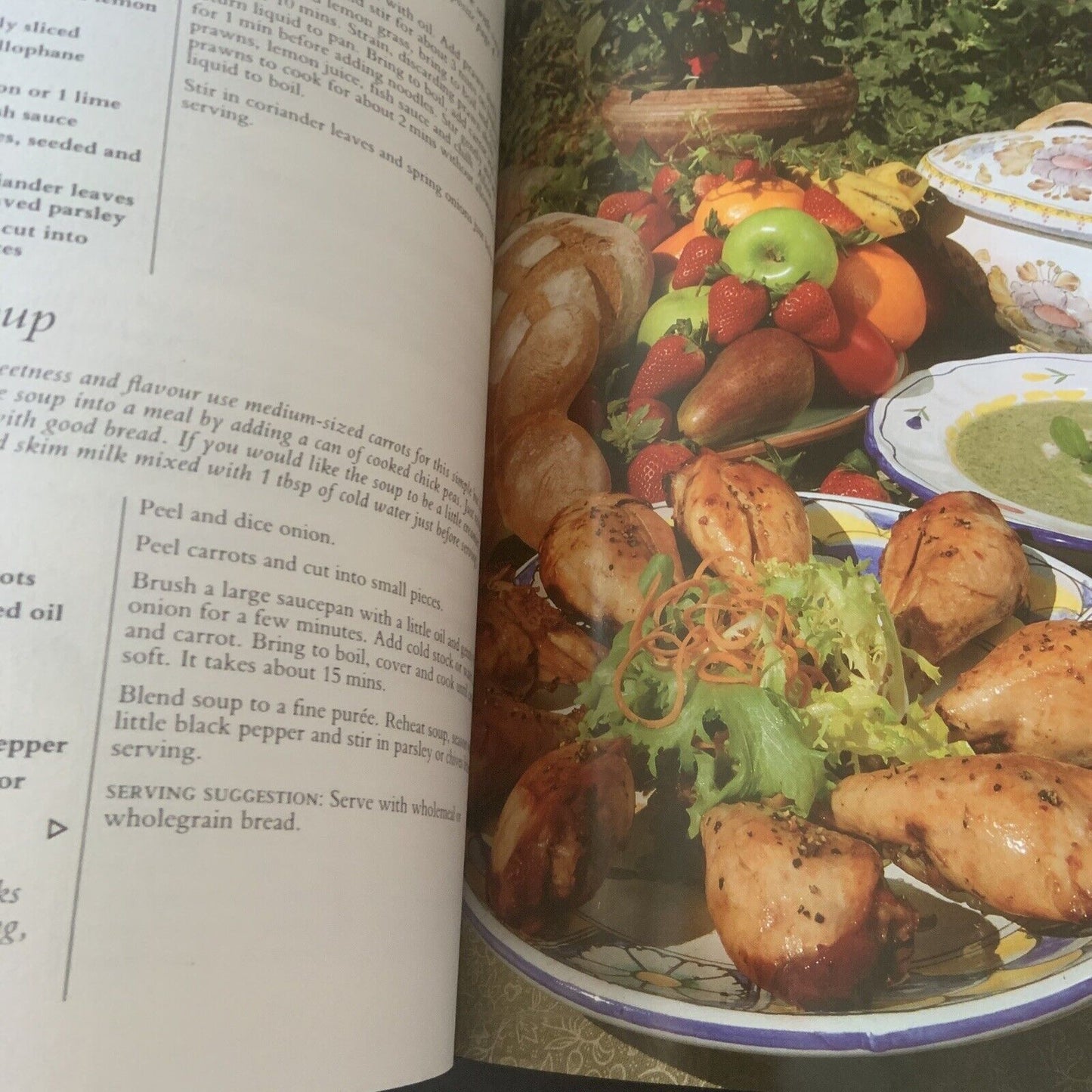 Cookbook Gabriel Gates GOOD FOOD FAST Pictorial PB Book Celebrity Recipes 1991