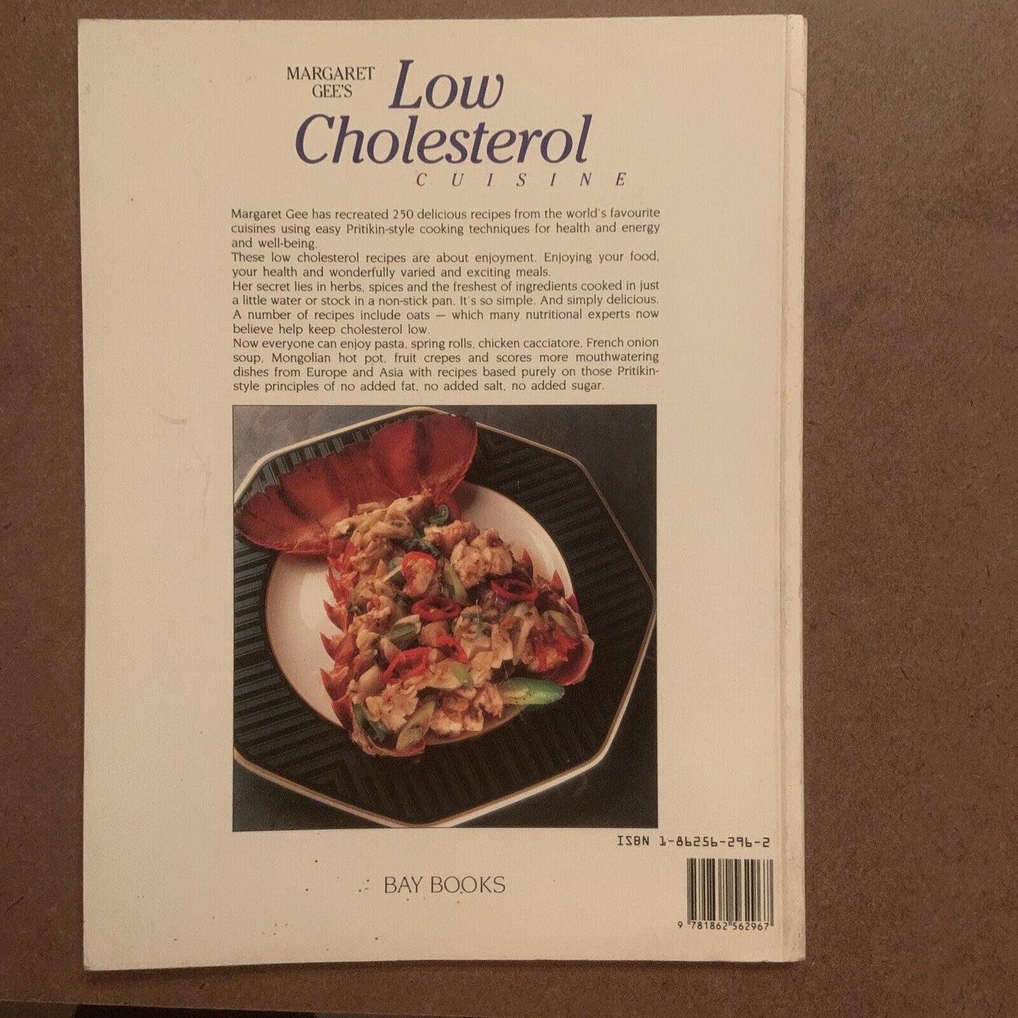 Cookbook Margaret Gee's Low Cholesterol Cuisine PB 250 Pritikin Style Recipes