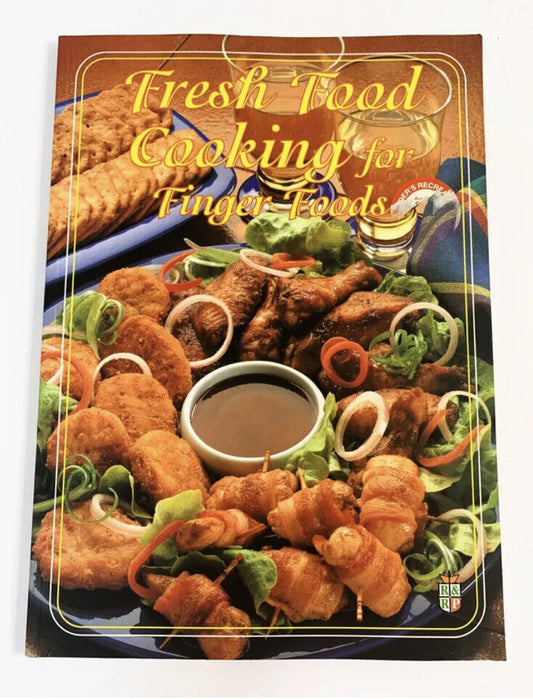 Cookbook FiNGER FOODS Fresh Food Cooking For Recipes PB 1996 Retro Vintage New