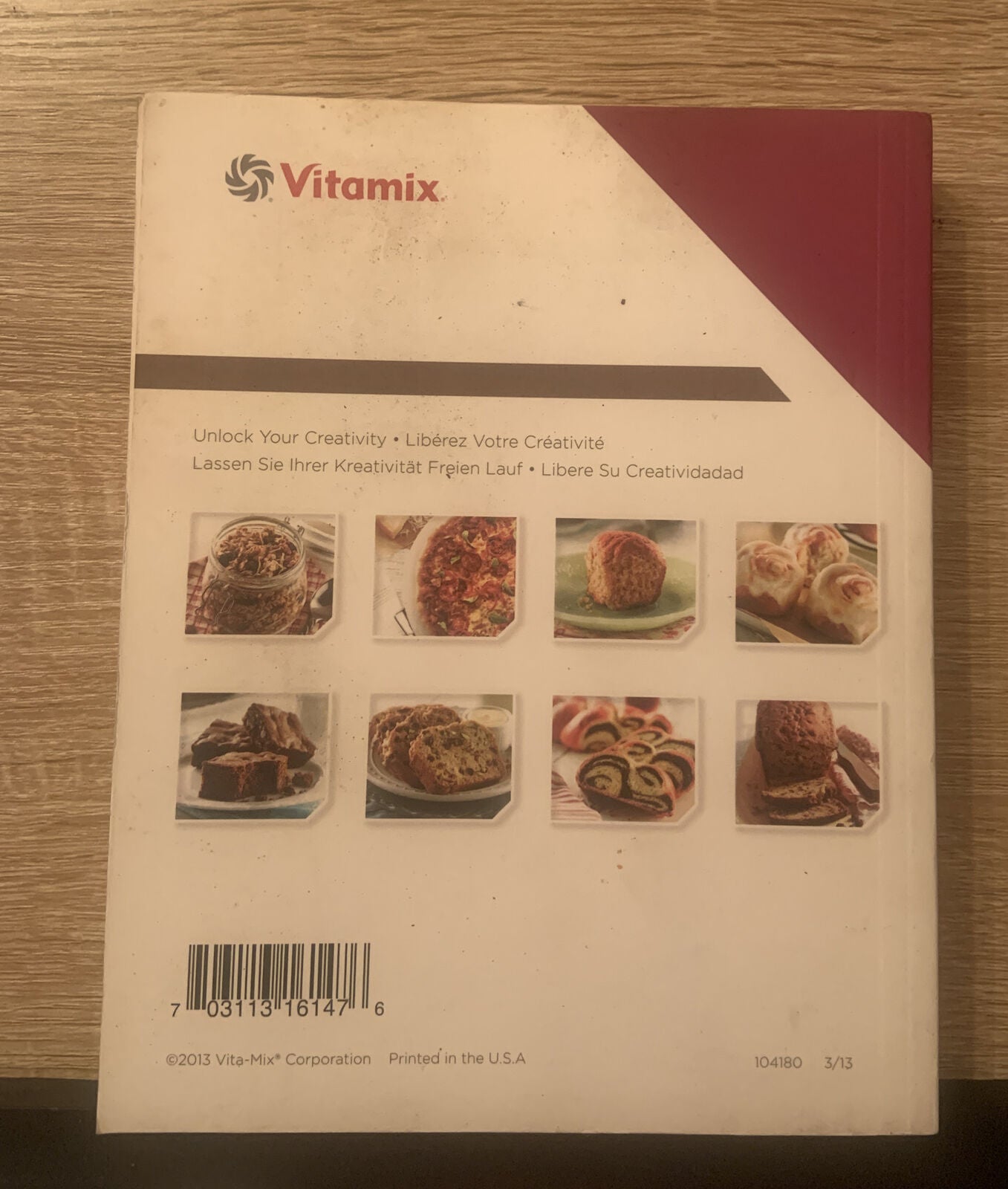 Cookbook VITAMIX Whole Grains in English French German & Spanish 2013 Recipes PB