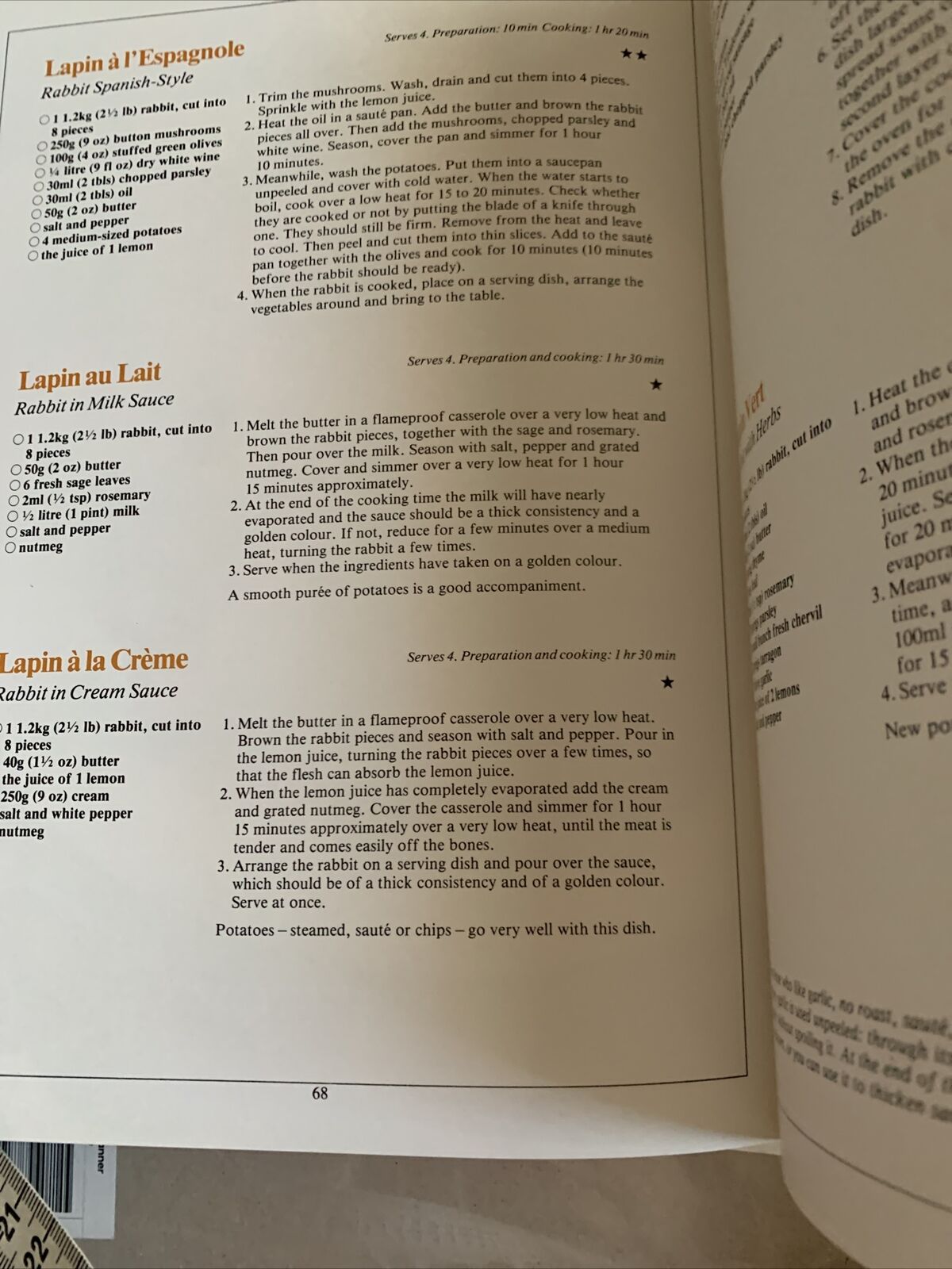 Cookbook CLASSIC FRENCH KITCHEN 4  Tempting Ways With Poultry & Game PB 1981