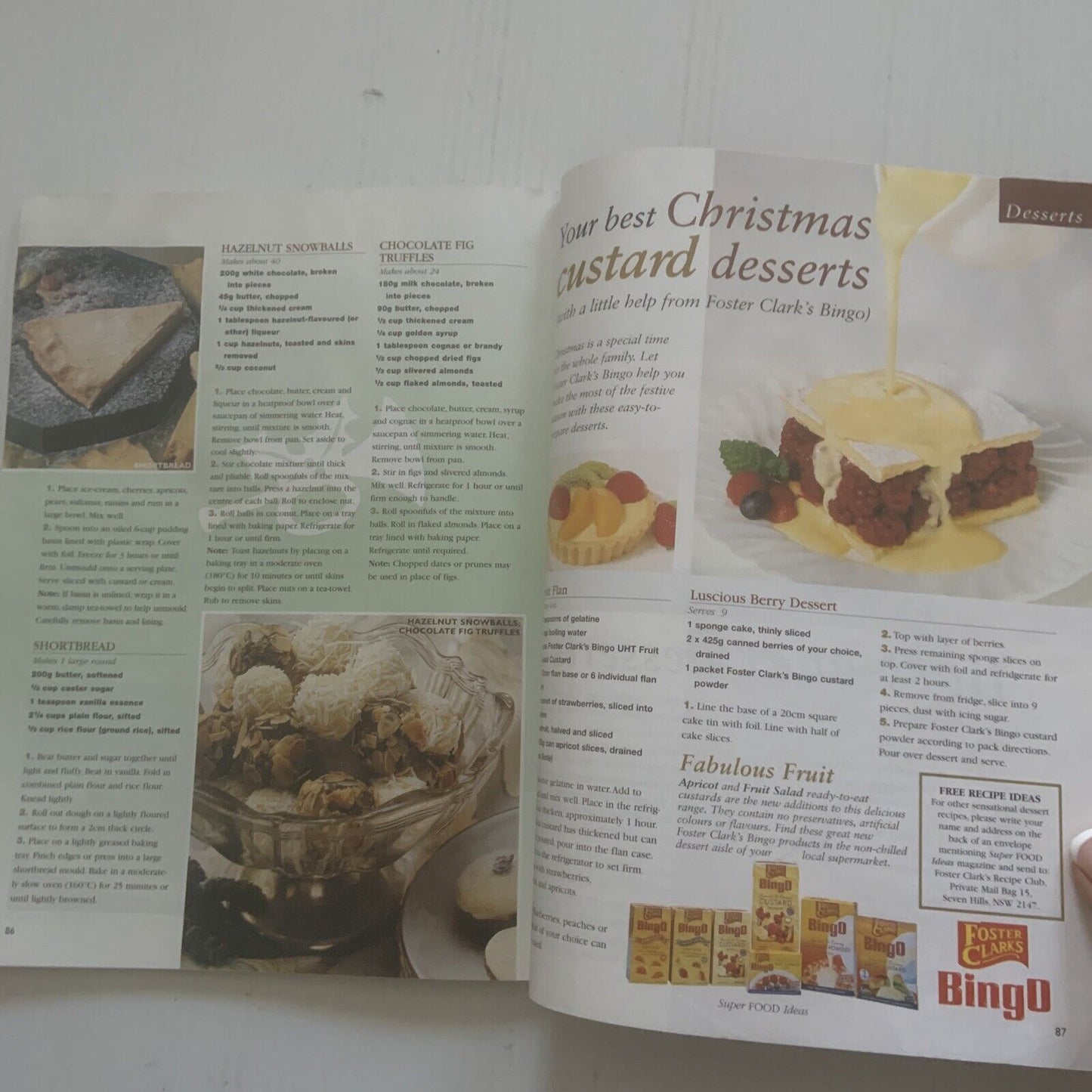Cookbook SUPER FOODS IDEAS Magazine Issue 3 Dec/Jan 2003 Classic Recipes PB
