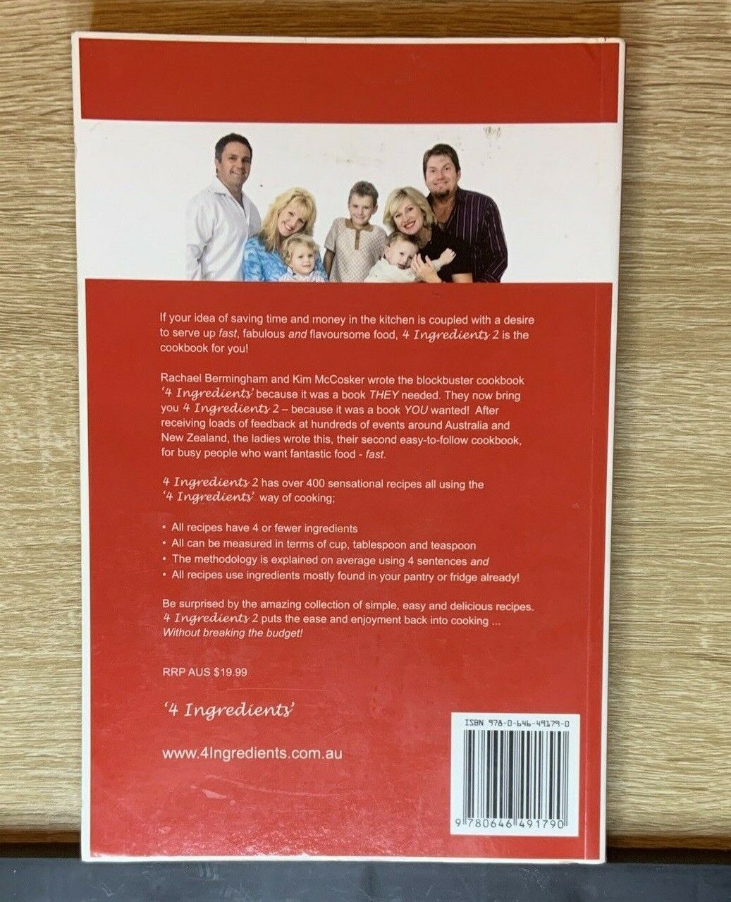 Cookbook 4 INGREDIENTS 2 COOKBOOK 400 Recipes K McCosker R Birmingham PB 2018
