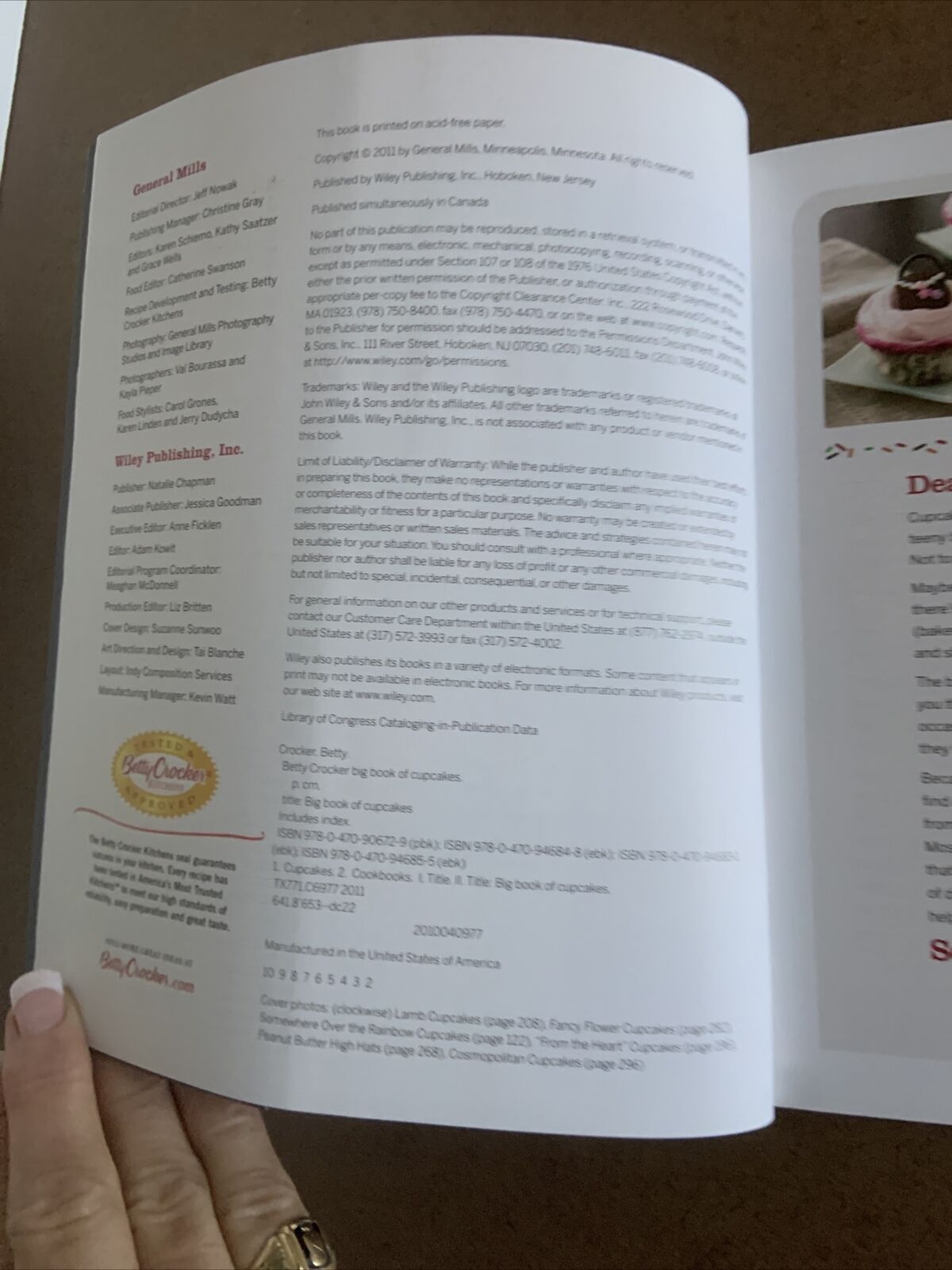 Cookbook BETTY CROCKER The Big Book of Cupcakes Recipes Cakes Baking PB New