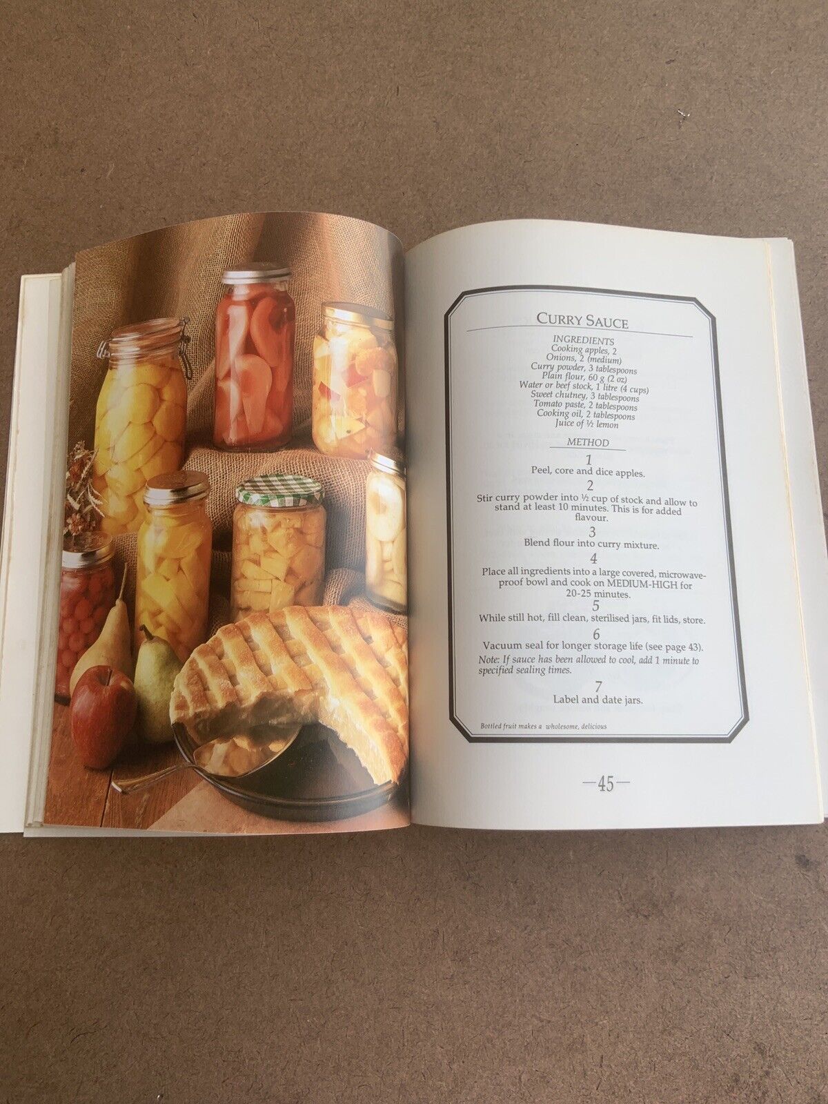Cookbook LOW SUGAR Microwave Bottling Isabel Webb Recipes PB 1990 Aussie