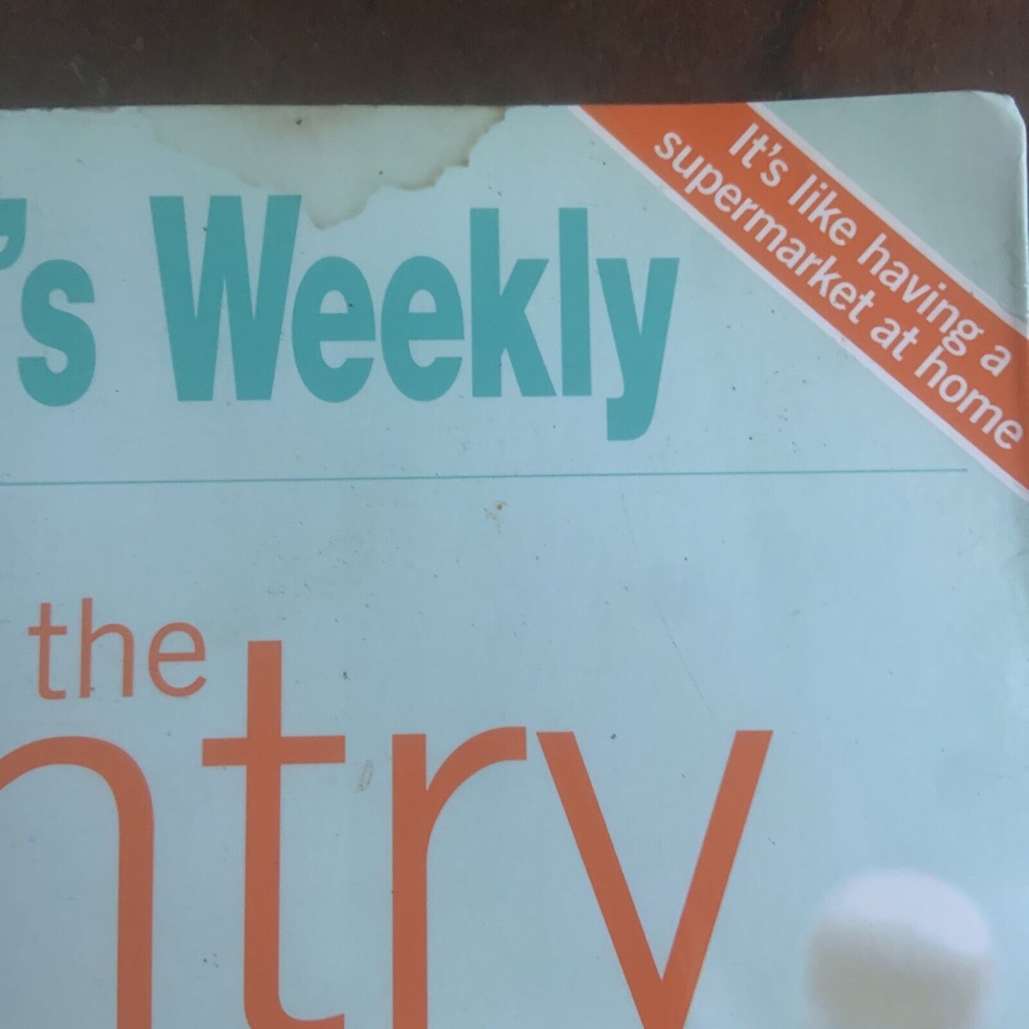 Cookbook COOKING FROM  THE PANTRY The Australian Women's Weekly PB 2008 Defect