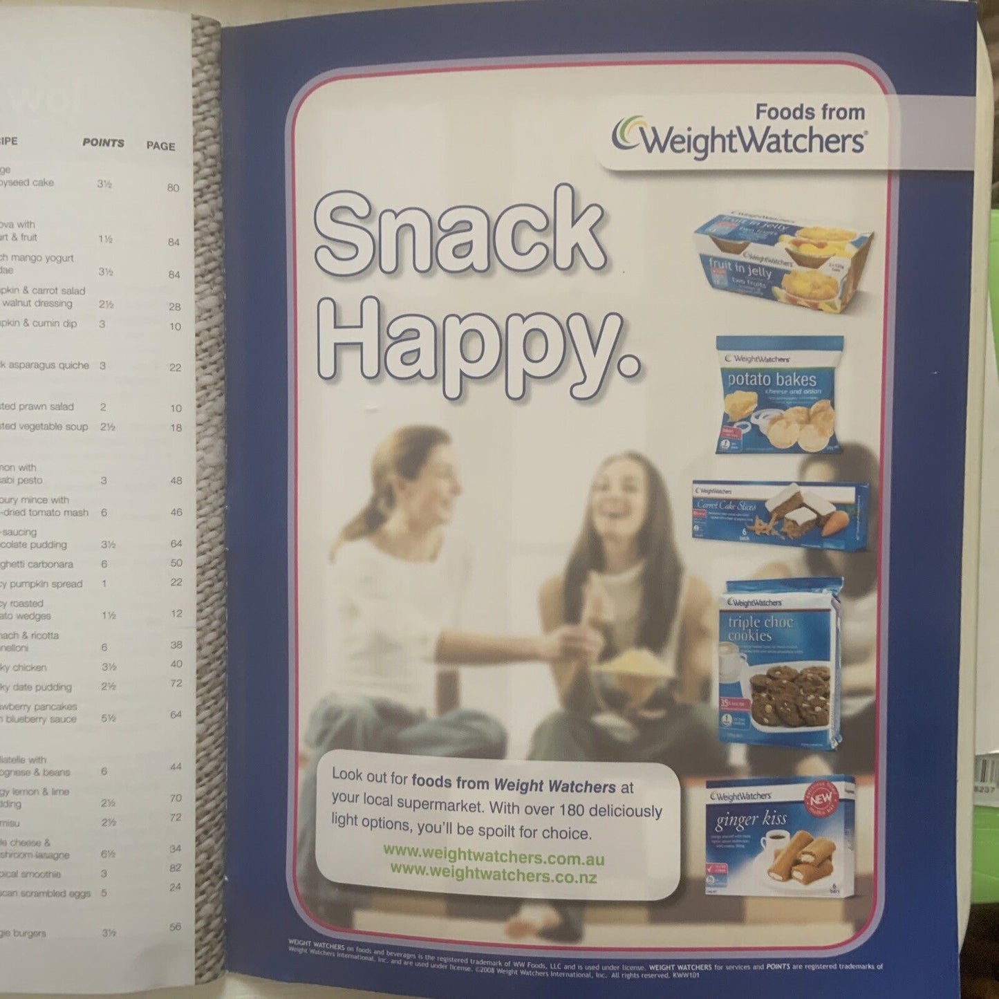 PB Weight Watchers Secrets of Success Lge 2006 Summers Favourite Recipes Rare
