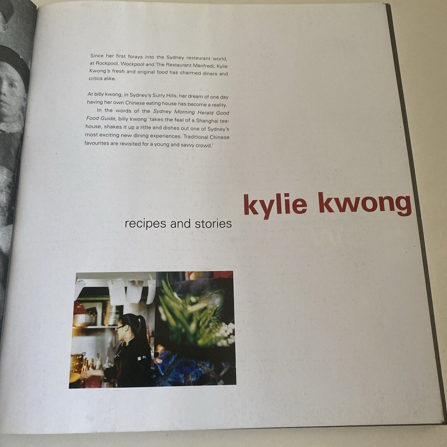 Cookbook KYLIE KWONG Recipes and Stories Large PB 2003 Australian Chef