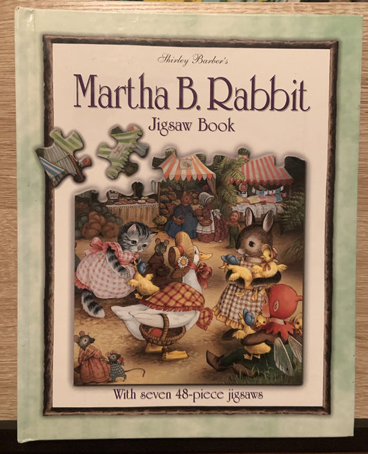 Jigsaw Puzzle SHIRLEY BARBER’S MARTHA B. RABBIT BOOK  7 X 48 PC  Large HC