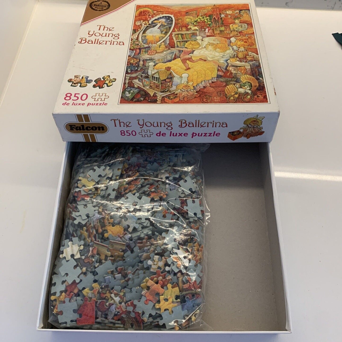 Jigsaw Puzzle FALCON DE LUXE 850 PC Young BALLERINA Bill Bell Sealed Pieces New