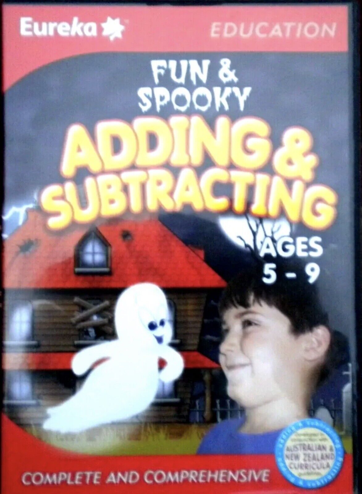 PC Game EUREKA Fun & Spooky Adding & Subtracting Ages 5-9 EDUCATIONAL Win Mac