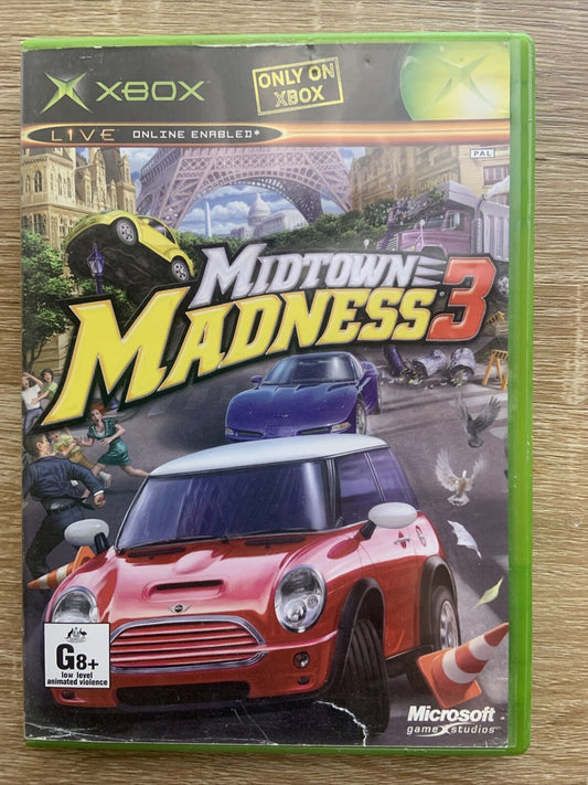 PC Game XBOX Midtown Madness 3 Original Microsoft PAL Complete + Manual