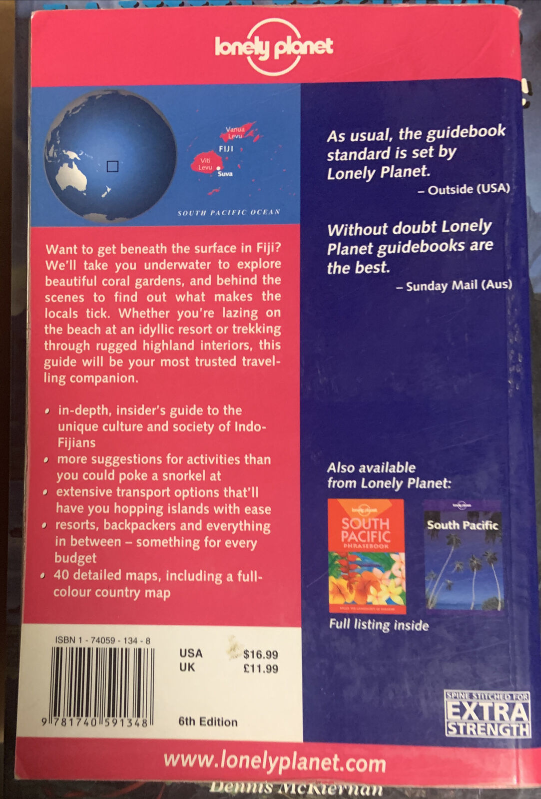 PB Book FIJI Robyn Jones Korina Miller Leonardo Pinheiro 2003 Lonely Planet