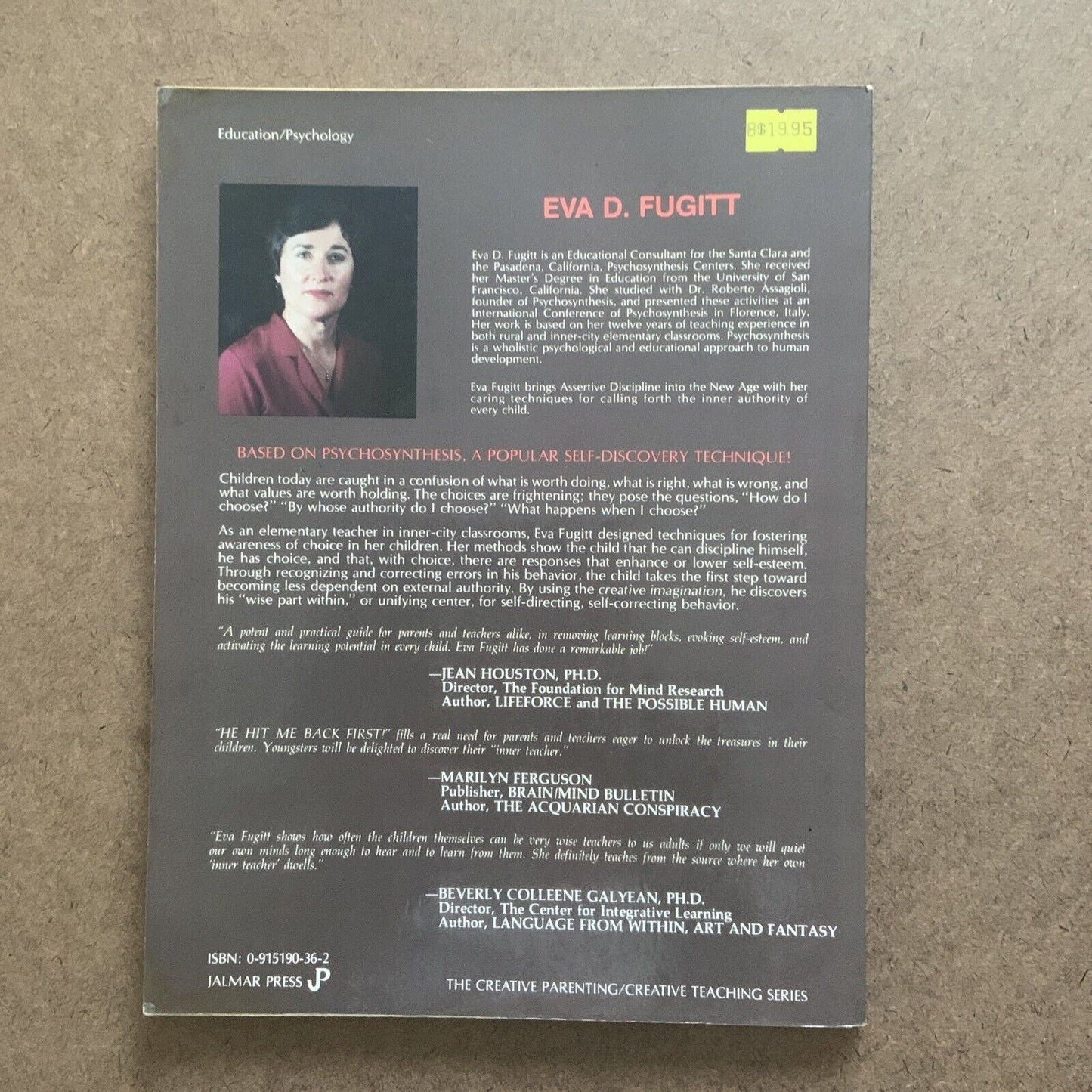 PB HE HIT ME BACK FIRST The Creative Parenting Teaching Series Fugitt Large