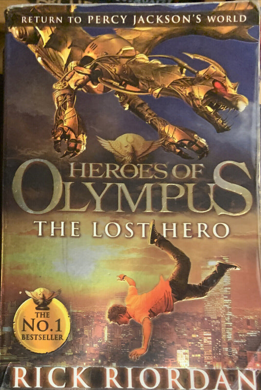 PB Book THE LOST HERO *Heroes of Olympus Book 1 by Rick Riordan Clean