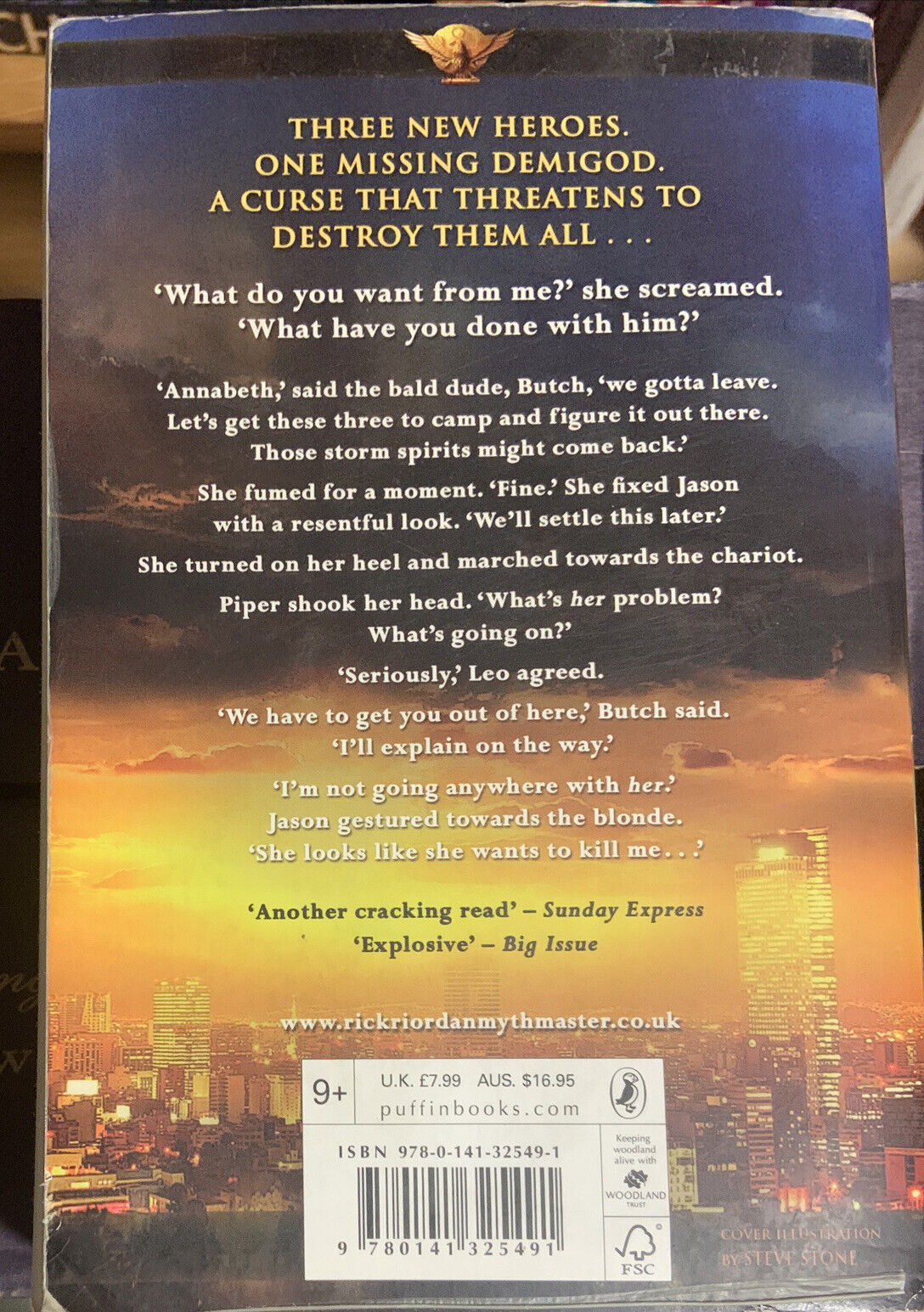 PB Book THE LOST HERO *Heroes of Olympus Book 1 by Rick Riordan Clean