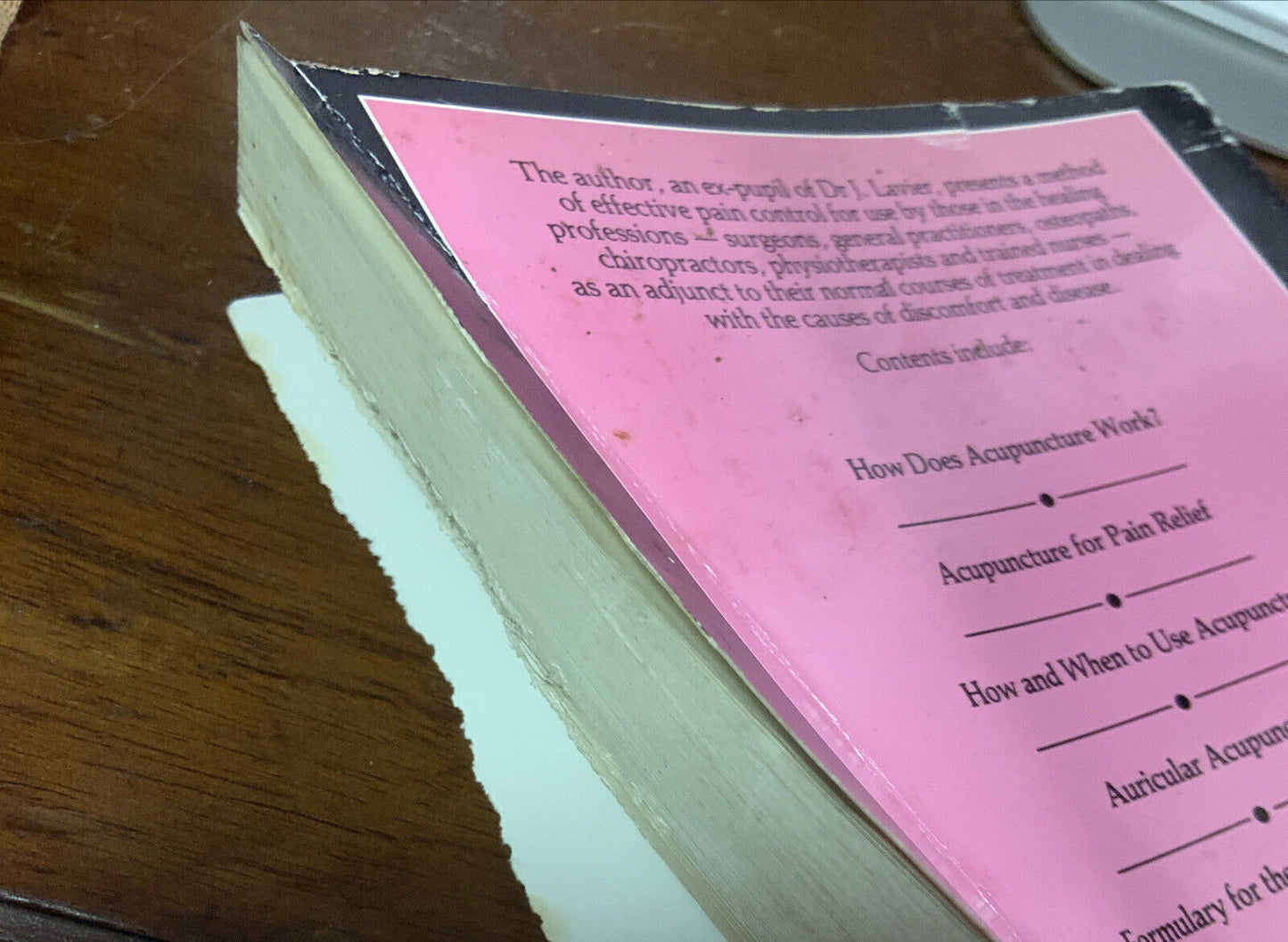 PB Book The Acupuncture Treatment of Pain Leon Chaitow PB Revised Edition 1983