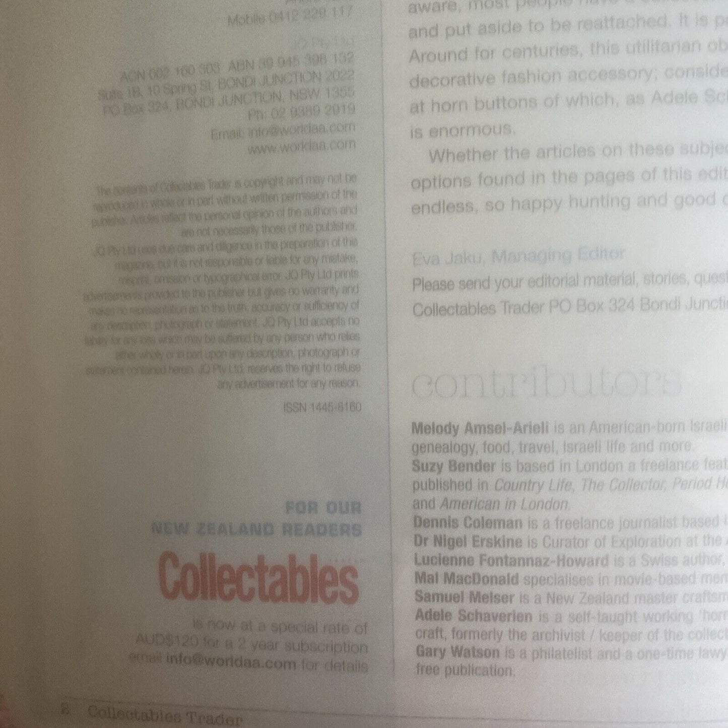 Trader COLLECTABLES Mag 88th Edition Australasia Antiques & Collectables 2009
