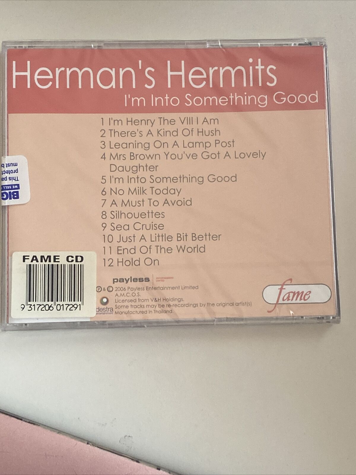 New HERMAN’S HERMITS I’m Into Something Good No Milk Today I’m Henry 8th 2006 CD