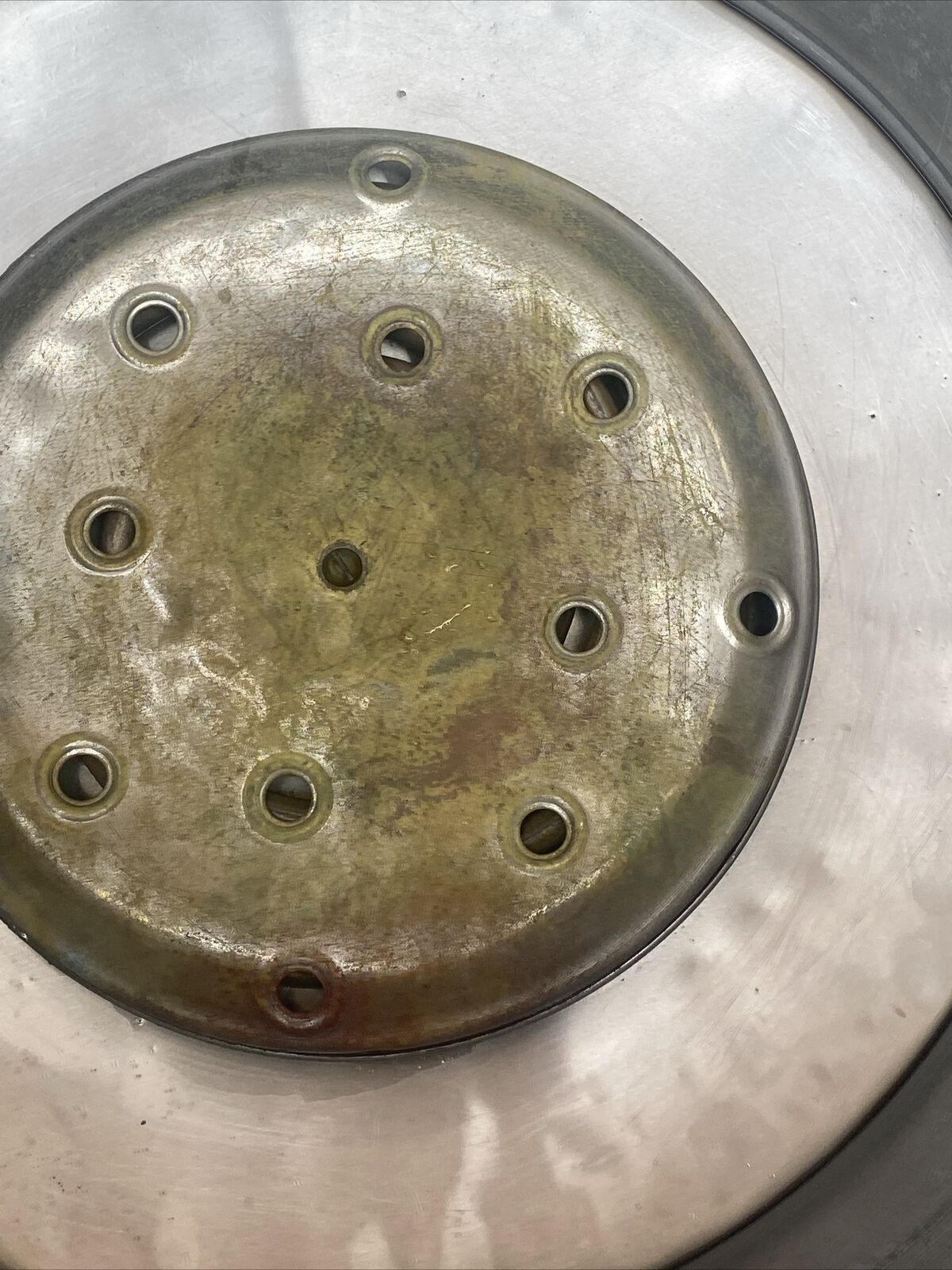 Vtg Electric WILSON 12 Gallon Stainless Steel Washer Boiler Green Stand Works
