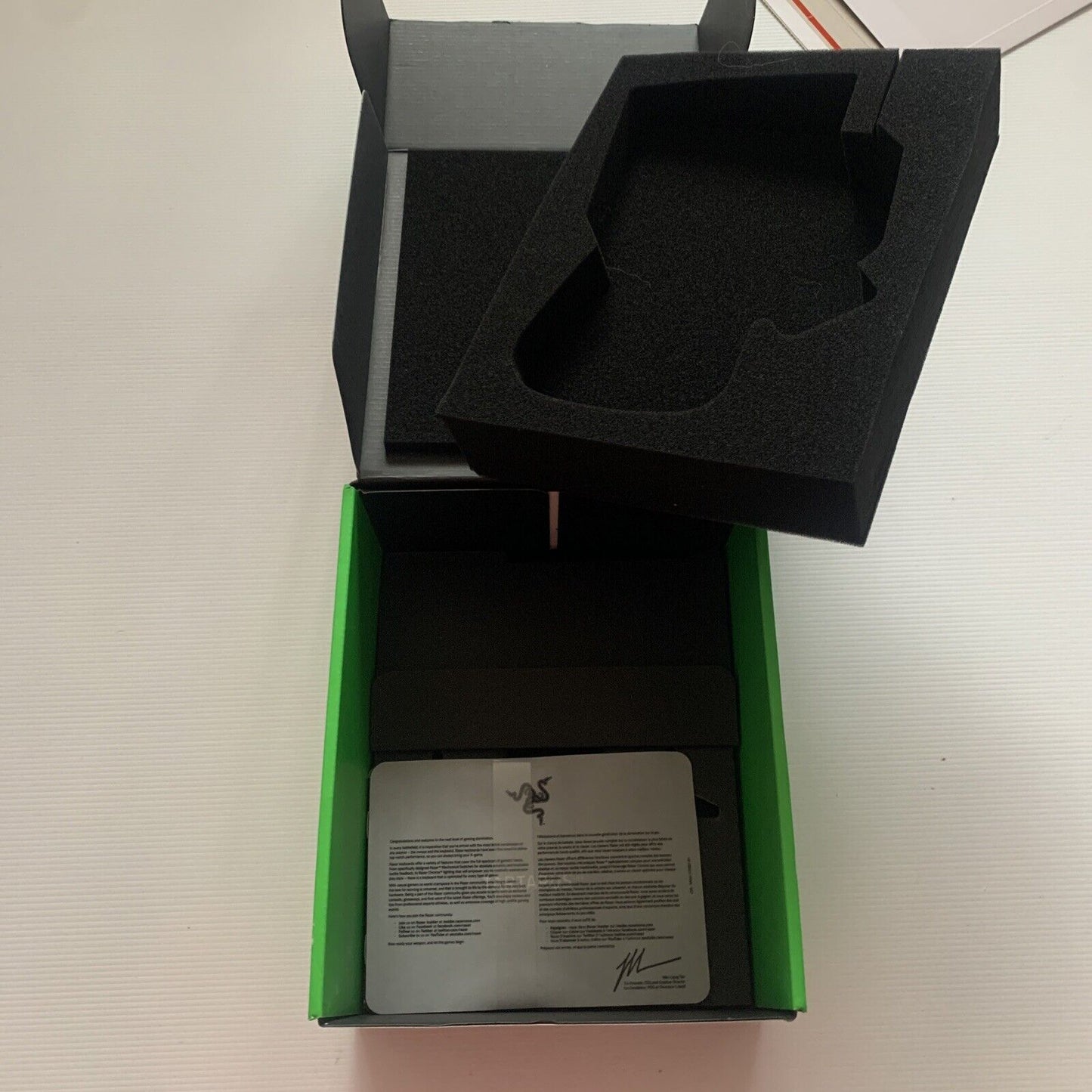 EMPTY BOX Razer Tartarus Pro Gaming Keypad Replacement Packaging NO KEYPAD