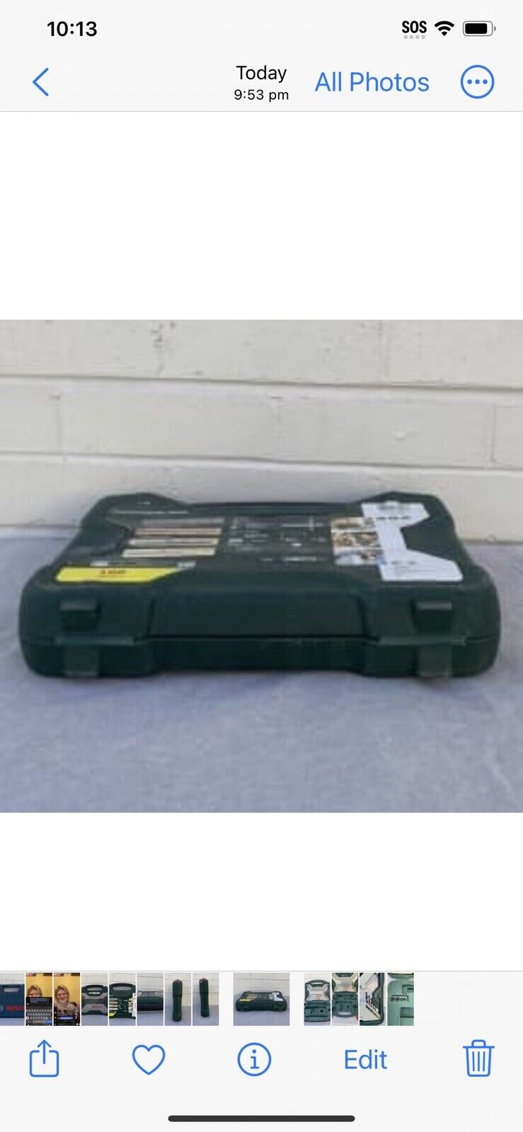 EMPTY BOX BOSCH 66cm Power Tool Box w Bits Replacement AE32
