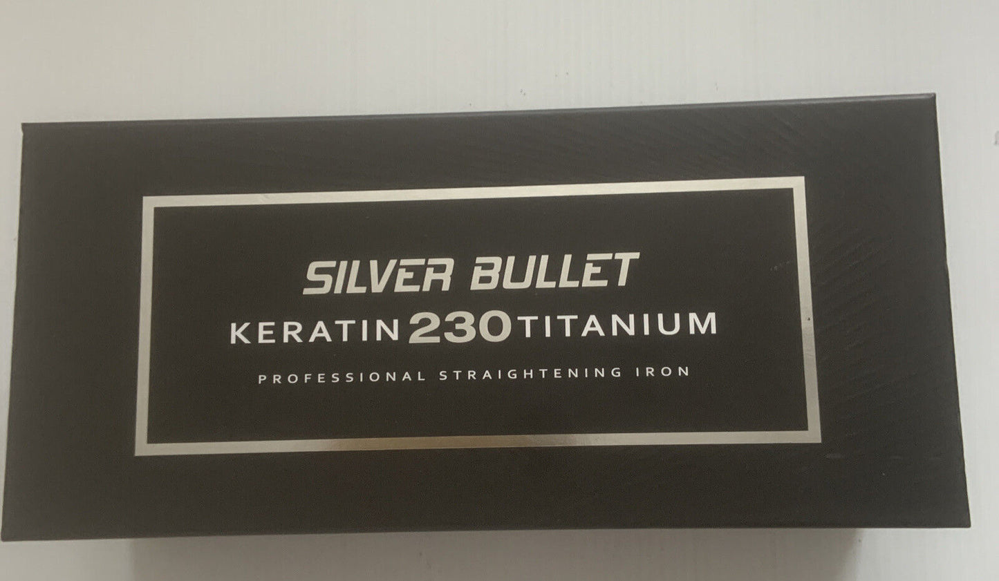 EMPTY BOX Silver Bullet Keratin 230 Titanium Straightener LIFT OFF LID New