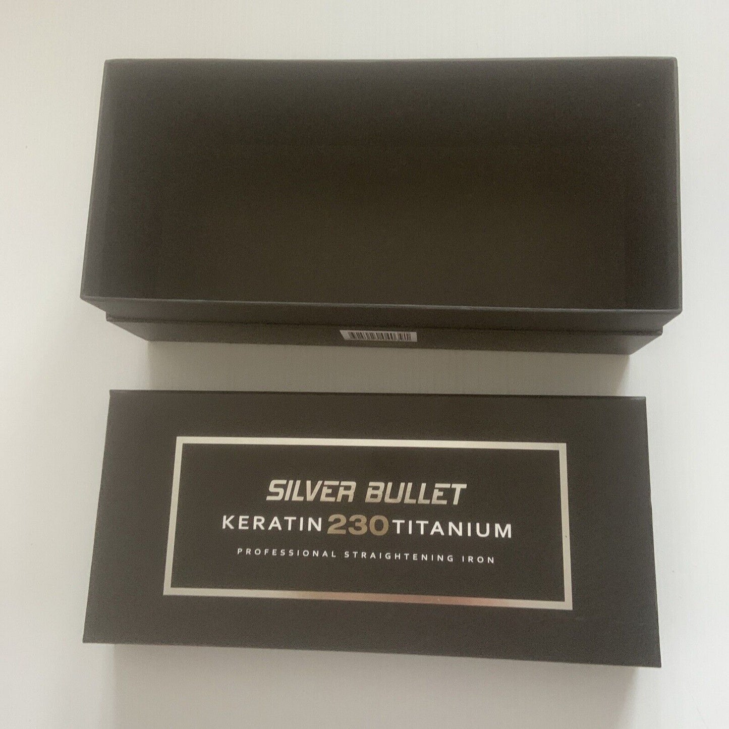 EMPTY BOX Silver Bullet Keratin 230 Titanium Straightener LIFT OFF LID New