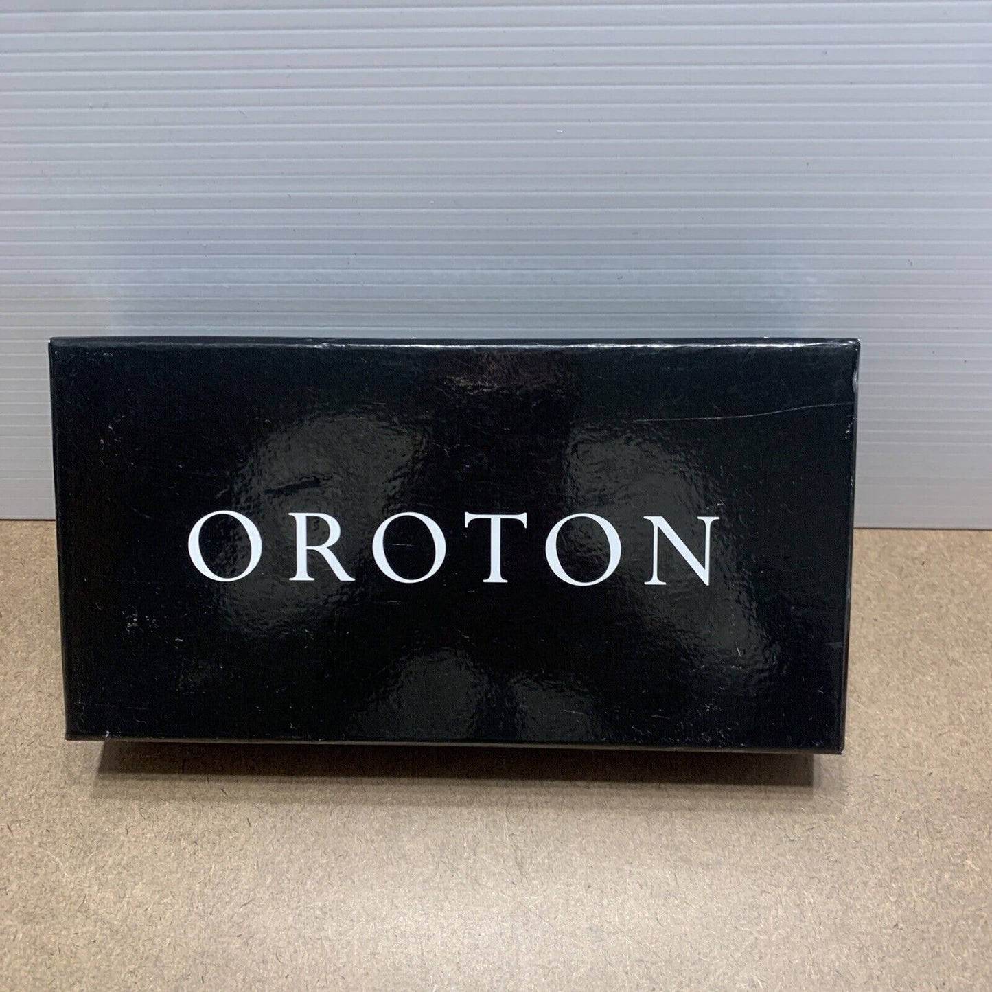 EMPTY BOX OROTON 22 | 11 | 4cm  Gift Box Black With Lid Logo Pre-owned