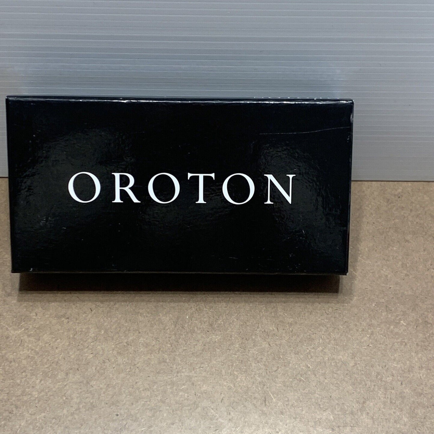 EMPTY BOX OROTON 22 | 11 | 4cm  Gift Box Black With Lid Logo Pre-owned