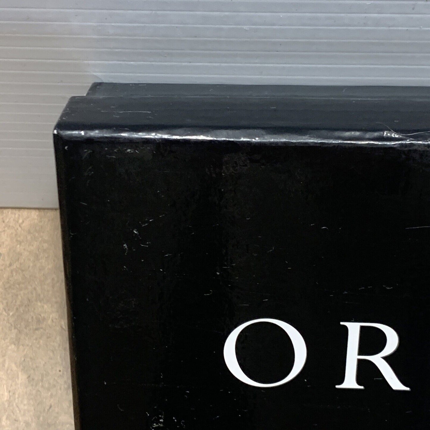EMPTY BOX OROTON 22 | 11 | 4cm  Gift Box Black With Lid Logo Pre-owned