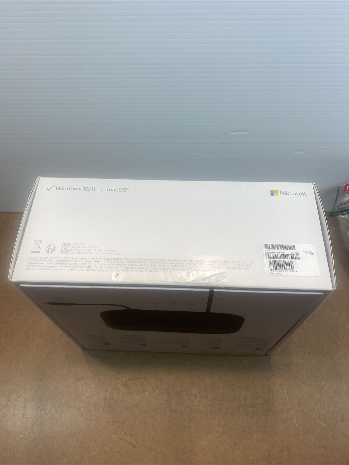 EMPTY BOX Microsoft Audio Dock IVF-00012 MODEL 2024 07 - 2022 Black New