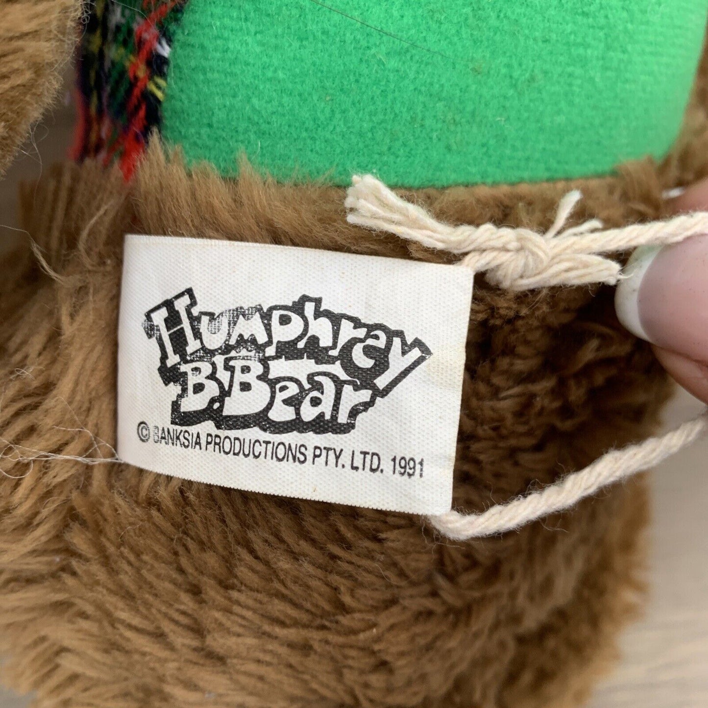 Plush Toy HUMPHREY B BEAR 1991 Vintage Soft 40cm Banksia Products Adelaide TV