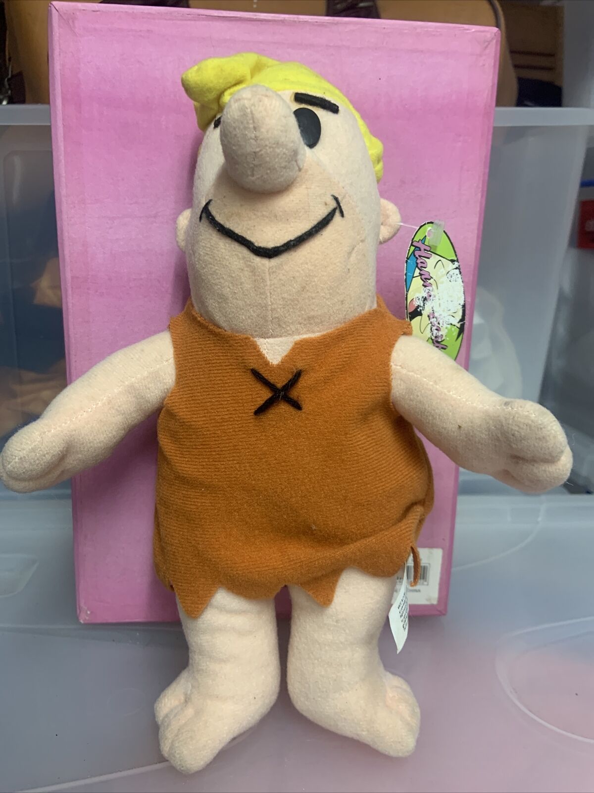 25cm BARNEY RUBBLE Plush Toy 1993 Flintstones  Collectable Hanna Barbera NEW