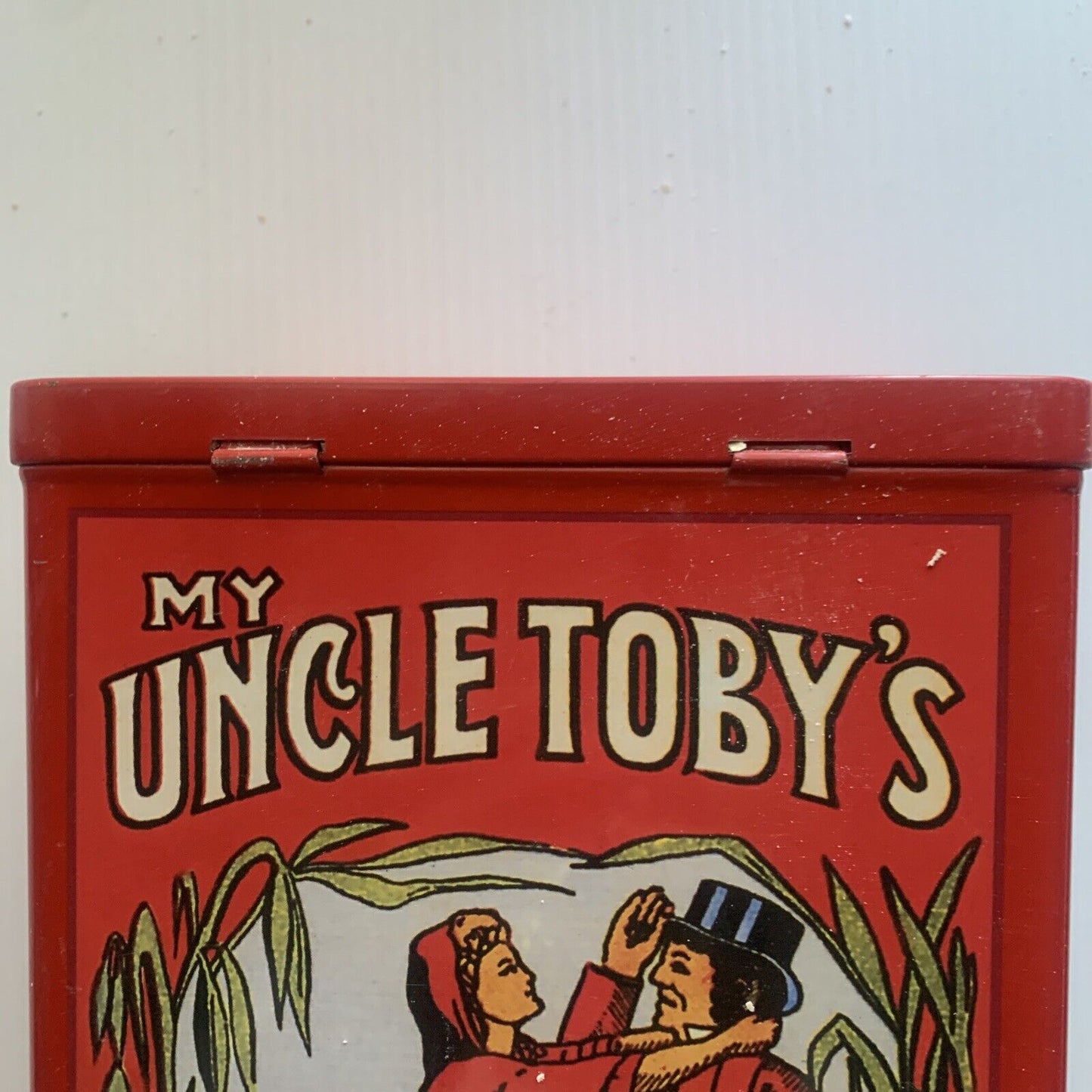Metal Tin Uncle Toby's Oats Celebrating 110 Years Vintage Collectable RED 2003