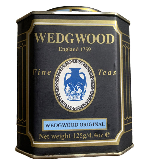 Metal Tin WEDGWOOD Caddy Collectable Original Fine Teas Printed  125g England
