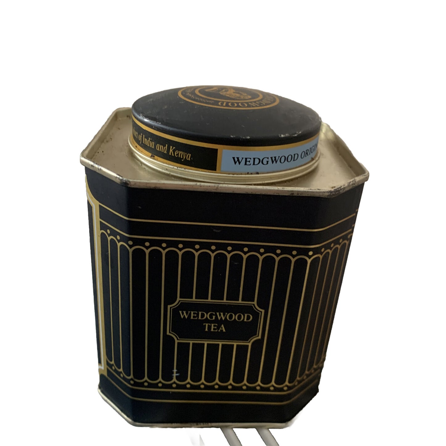 Metal Tin WEDGWOOD Caddy Collectable Original Fine Teas Printed  125g England