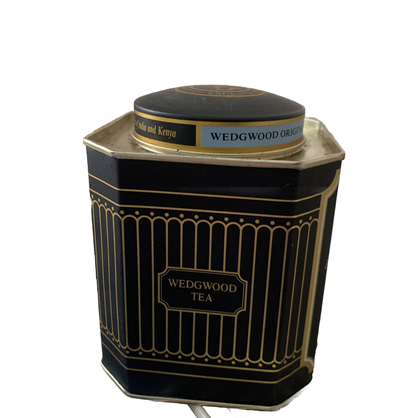 Metal Tin WEDGWOOD Caddy Collectable Original Fine Teas Printed  125g England