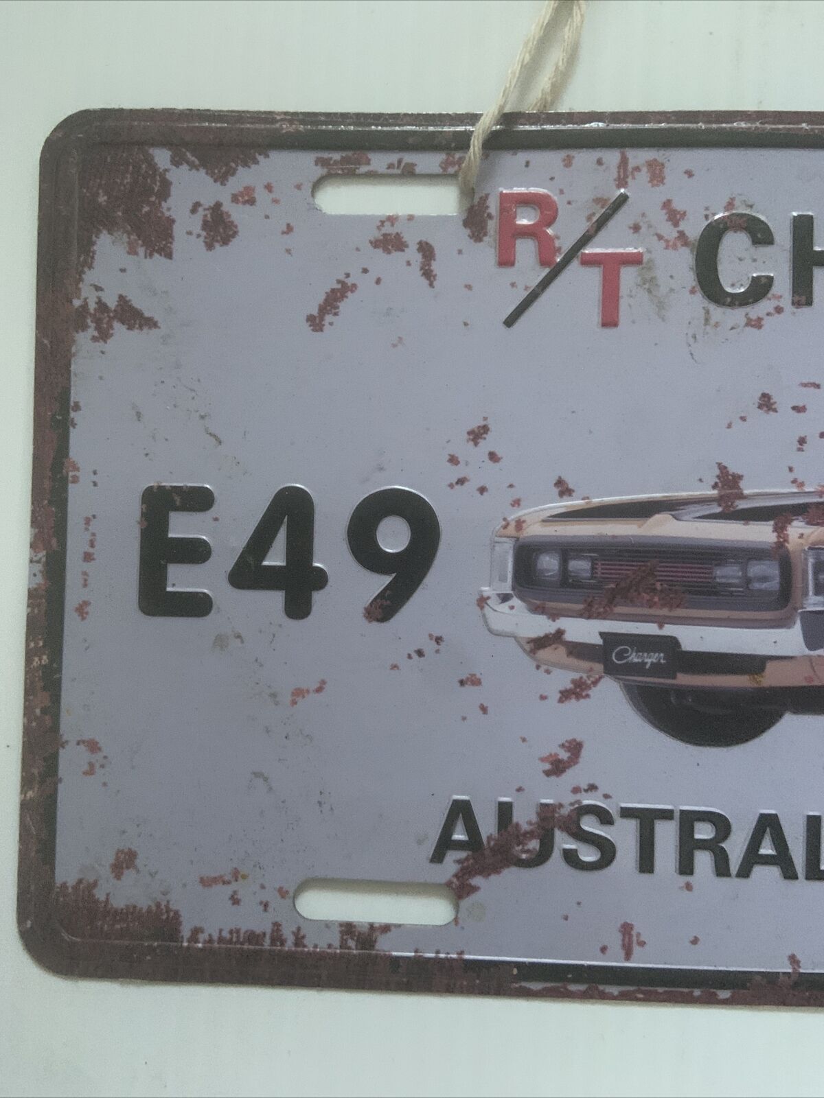 Metal Number Plate Retro Wall Sign Decor Bar Pub CHARGER E49 Australian Muscle