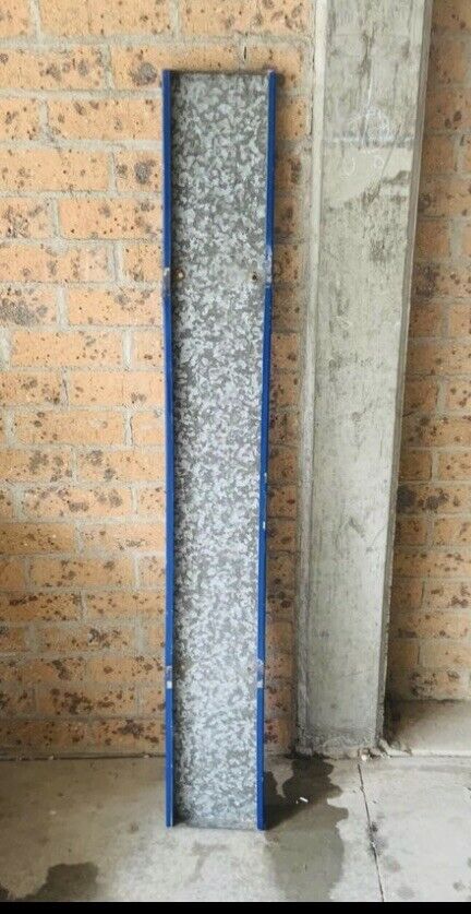 Vintage “Deliveries” Blue ENAMEL SIGN 150x 20cm GALVANISED Ready to Hang 4 Holes