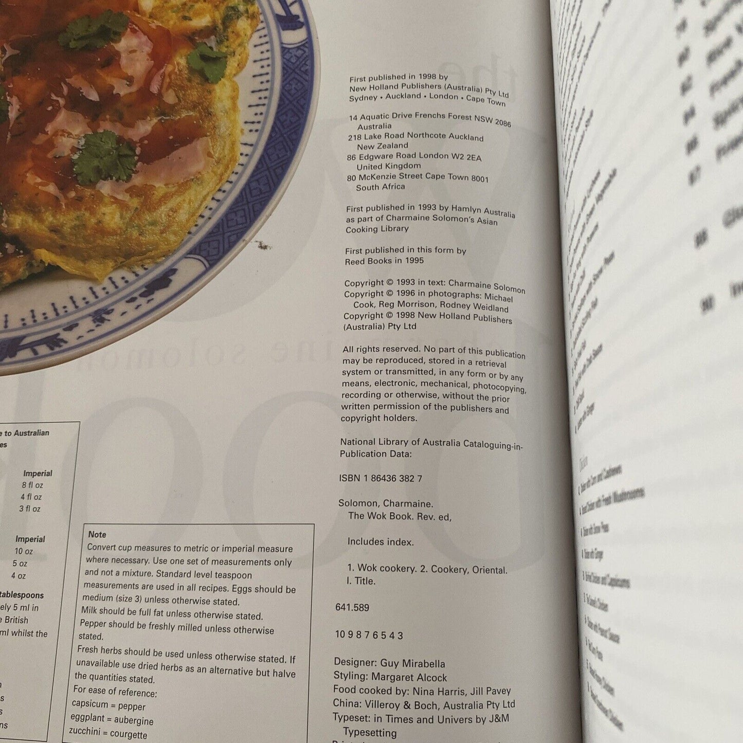 PB The WOK BOOK Charmaine Solomon Huge BOOK Cookbook Recipes 1998