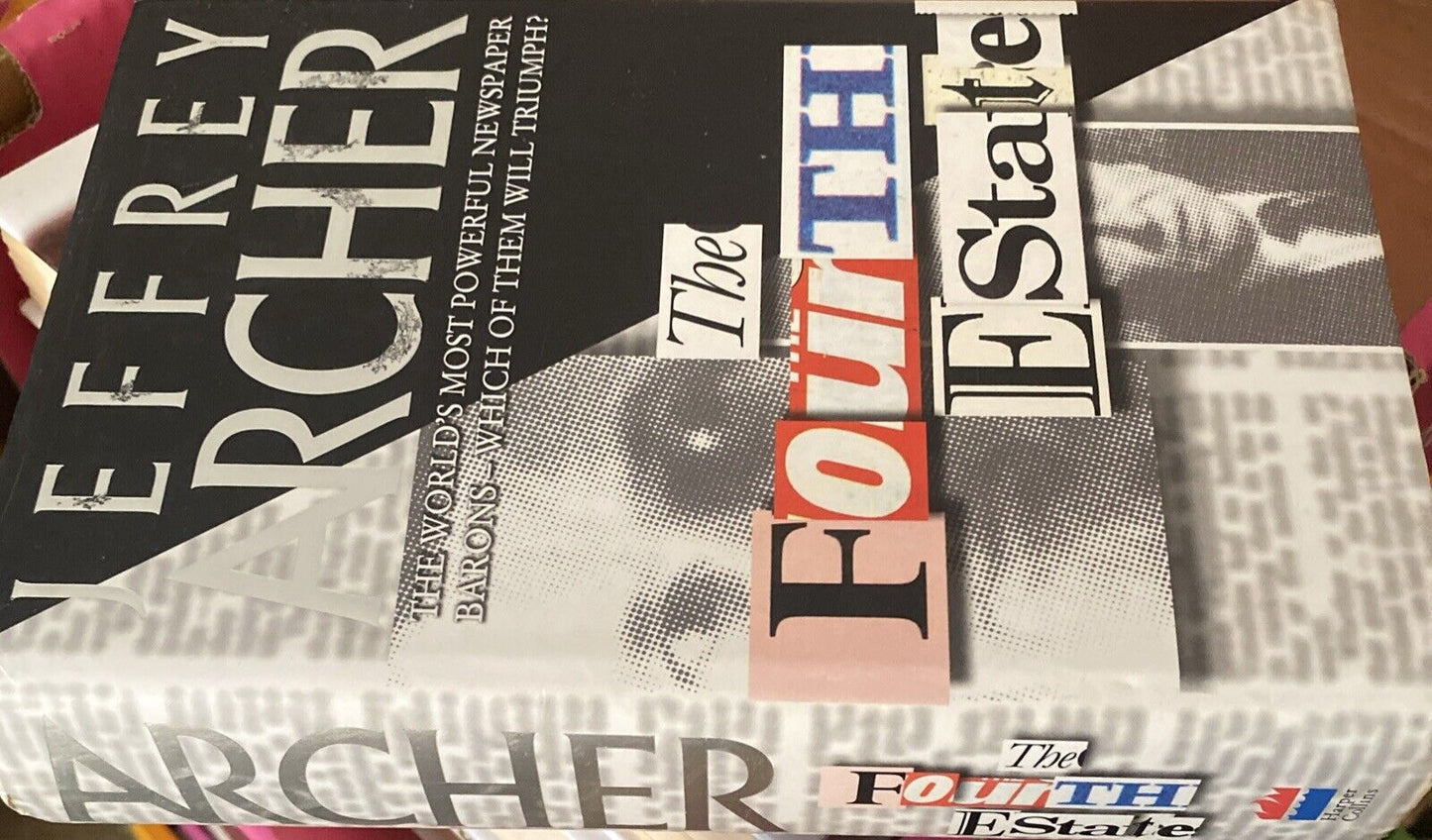 HC The Fourth Estate by Jeffery Archer 1996 HarperCollins DJ Newspaper Baron
