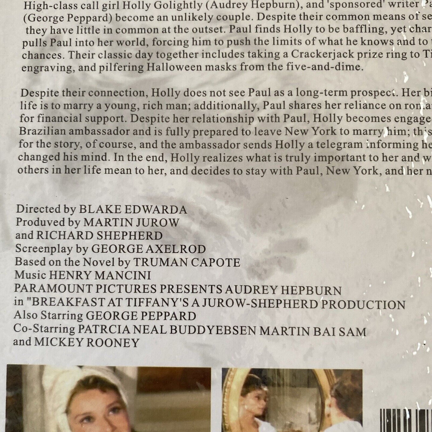 DVD Breakfast at Tiffanys Hollywood Audrey Hepburn George Peppard Chinese NEW