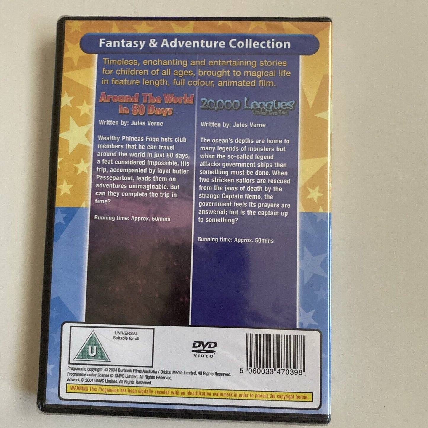 DVD Around the World in 80 Days 20,000 Leagues Under The Sea Double Feature NEW