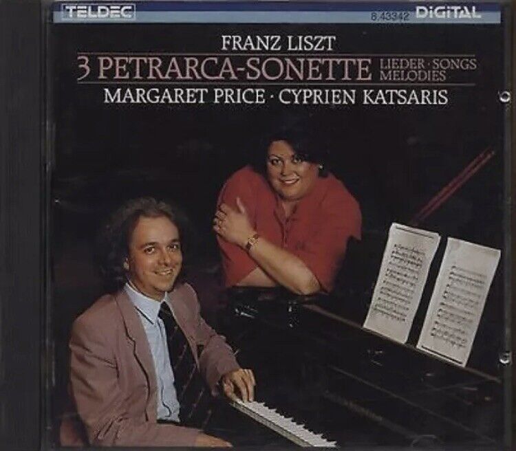 CD FRANZ LISZT 3 Petrarca-Sonette CYPRIEN KATSARIS MARGARET PRICE Audio 1986