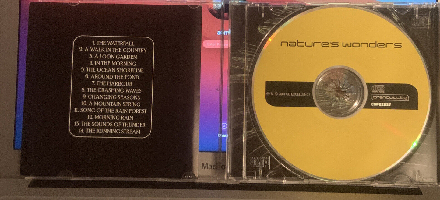 CD Nature’s Wonders Tranquility Sounds Relaxing Music Album 14 Tracks