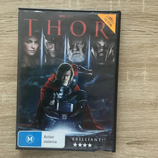 DVD THOR Chris Hemsworth Superhero Super Power Action Violence Ex Rental