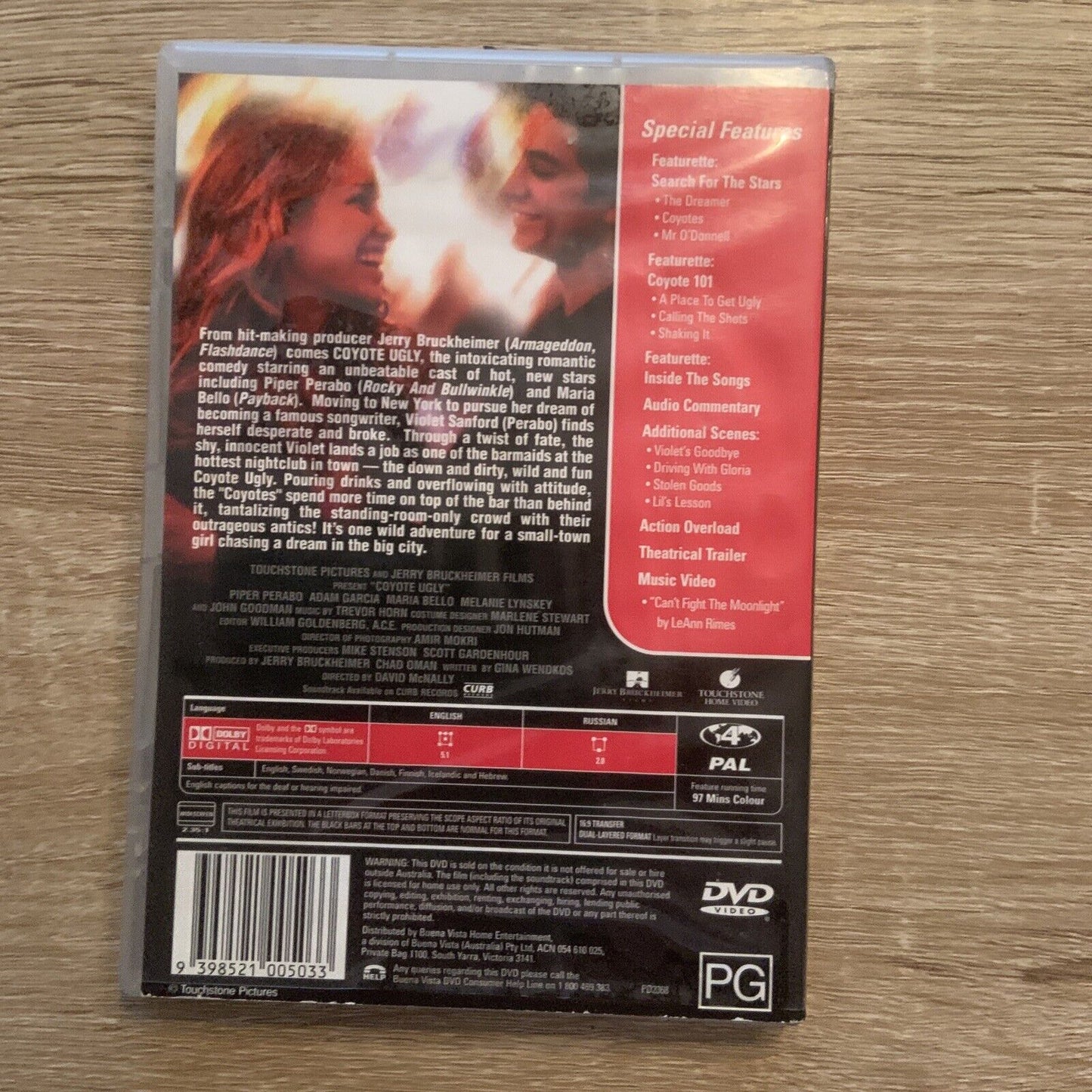 DVD COYOTE UGLY R4 Piper Perabo Adam Garcia Popular Musical Movie Bar