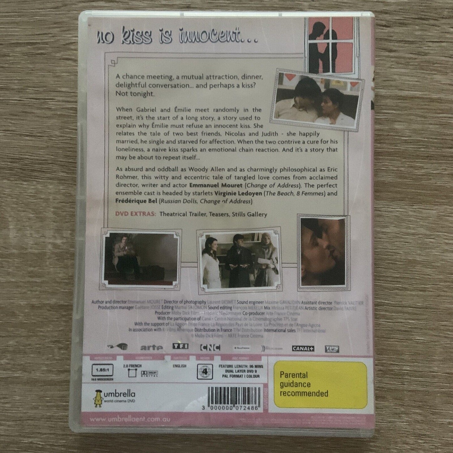 DVD Shall We Kiss? Romantic comedy where no kiss is innocent Virginie Ledoyen