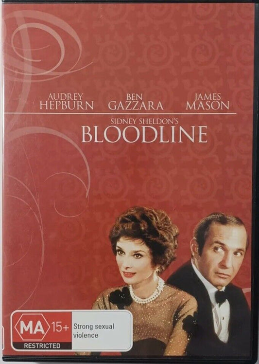 DVD BLOODLINE Movie 1979 Audrey Hepburn James Mason Ben Gazzara Mystery Drama